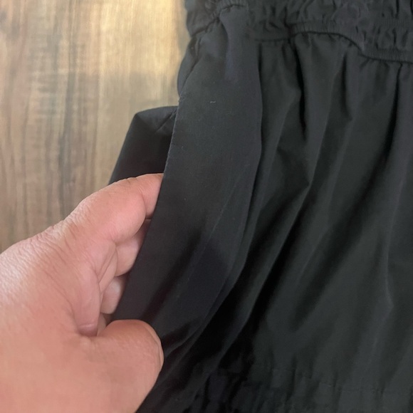 Anthropologie Somerset Mini Dres Black Cotton Tiered Smocked Waist Plus Size 3X - Picture 10 of 16